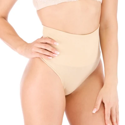 Sexy Belly Closing Seamless Hip Lifting High Waist Briefs